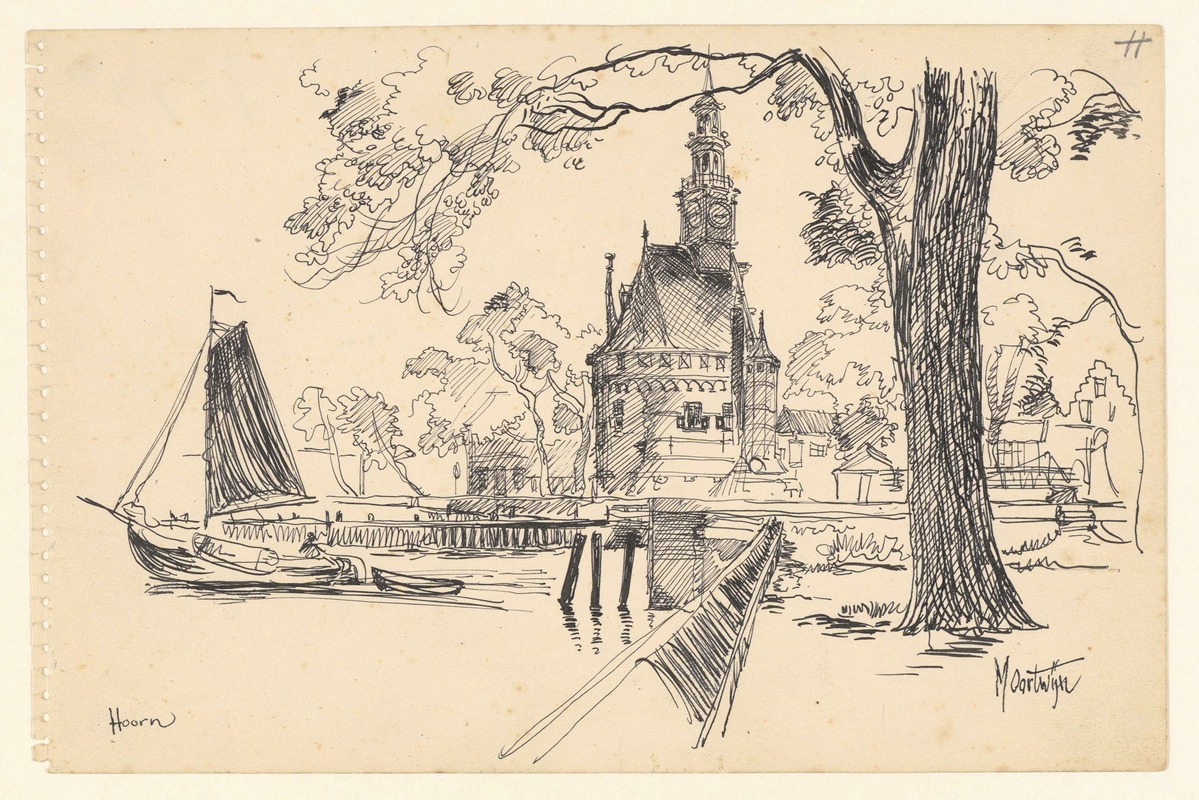 Maarten Oortwijn - Gezicht op de Hoofdtoren