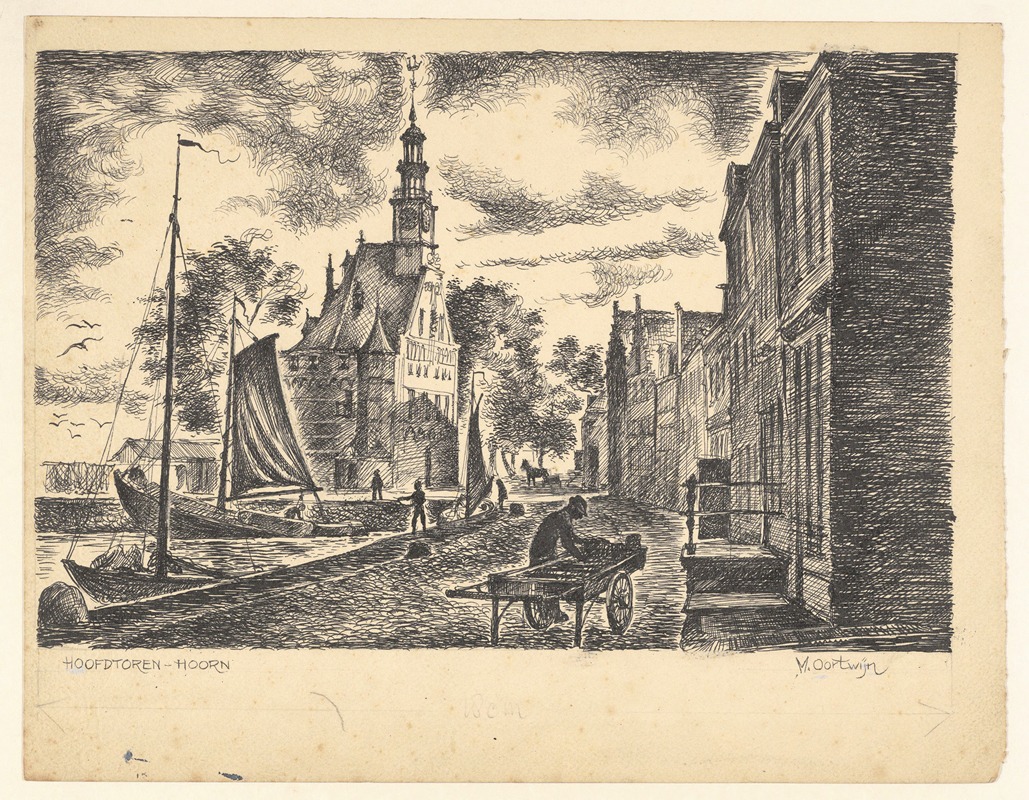 Maarten Oortwijn - Gezicht op de Hoofdtoren vanaf de Veermanskade.