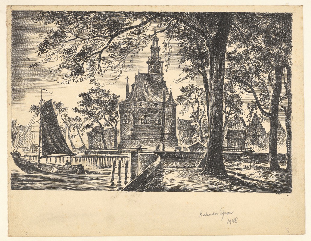 Maarten Oortwijn - Gezicht op de Hoofdtoren