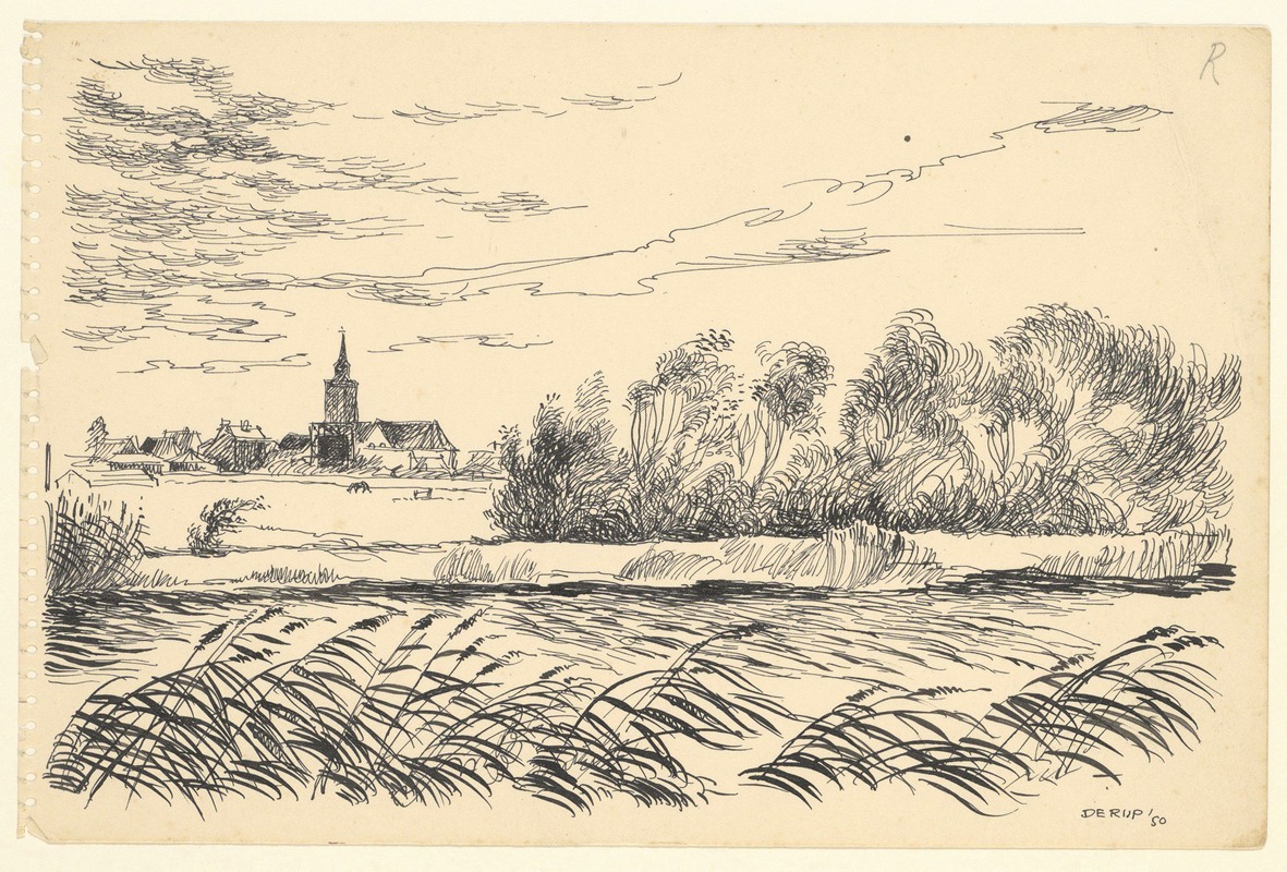 Maarten Oortwijn - Gezicht op De Rijp.