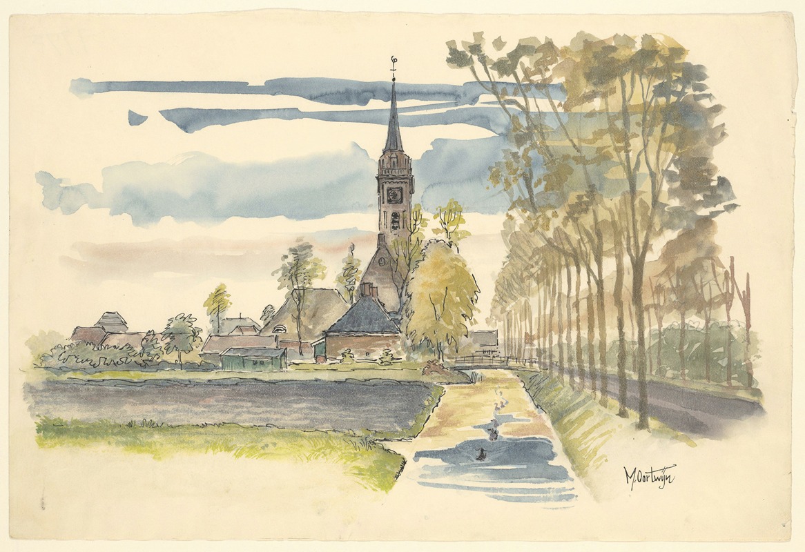 Maarten Oortwijn - Gezicht op het fort ‘Benoorden Purmerend’ bij de Beemsterdijk.