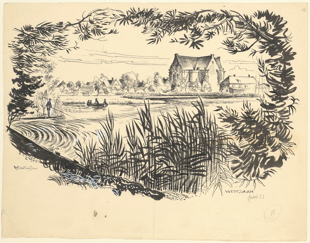 Maarten Oortwijn - Gezicht op Westzaan.