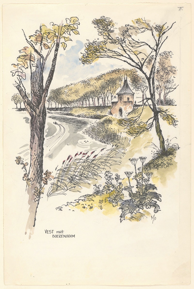 Maarten Oortwijn - Vest met boerenboom te Enkhuizen