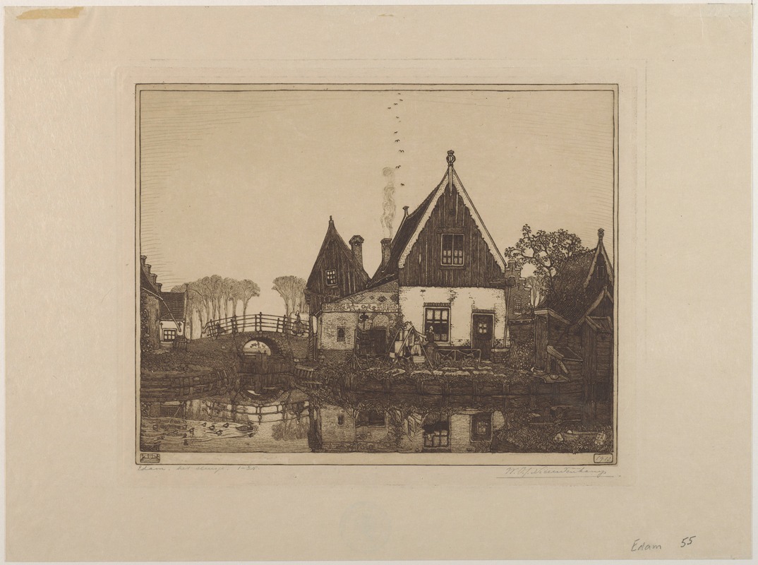 Wijnand Otto Jan Nieuwenkamp - Sluisje, Edam
