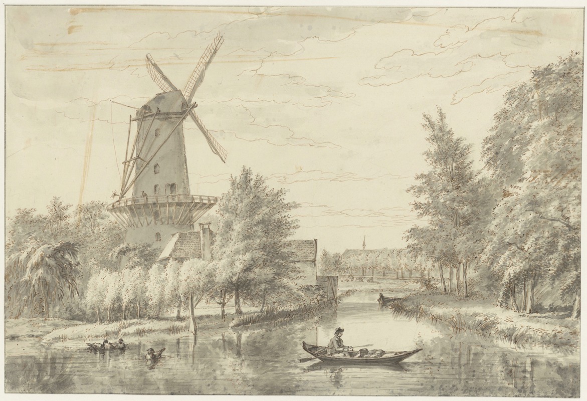 Wybrand Hendriks - Kloppersingel met molen
