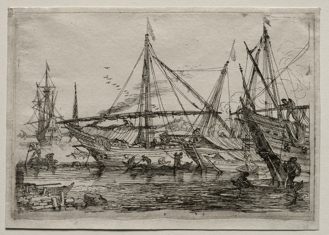 Adrian van der Cabel - A Mediterranean Harbor