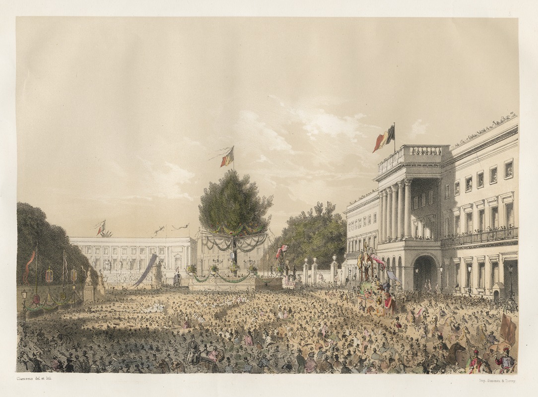 Jules Helbig - Décoration de la Place des Palais
