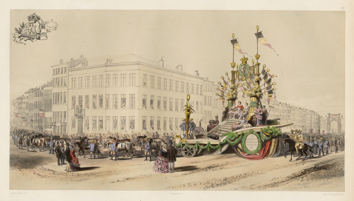 Jules Helbig - Char de l’Agriculture envoyé par la ville de Nivelles
