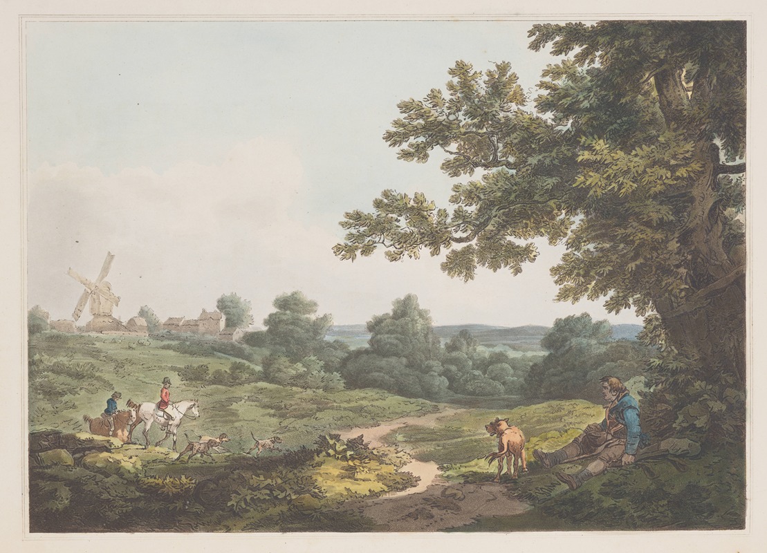 Philip James de Loutherbourg - View from Chigwell Row, Essex