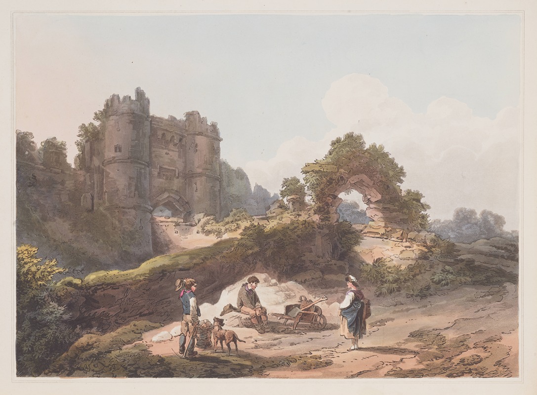 Philip James de Loutherbourg - Gate of Carisbrooke Castle