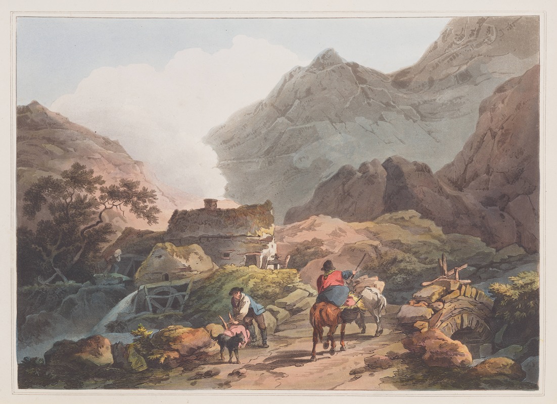 Philip James de Loutherbourg - Melin y Nant. Near Snowdon