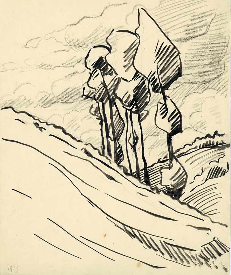 Albert Daenens - Landschap in inkt