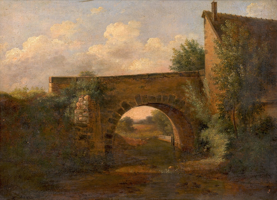 Alexandre Pau de Saint-Martin - Paysage au pont