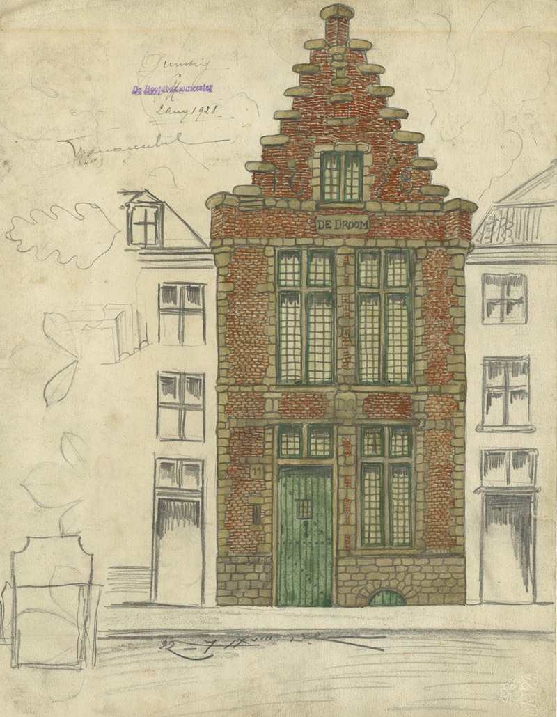Alfred Ost - A.De droom; Project voor het huis aan de Sint Antoniusstraat en B. Kastanjebladeren