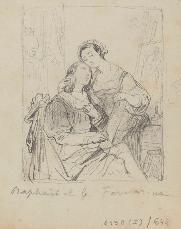 Nicaise De Keyser - The Painter Raphael and La Fornarina