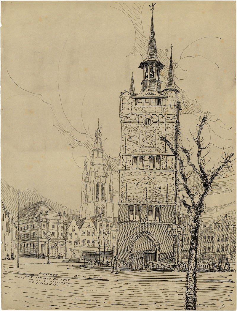 Alfred Ost - Het belfort te Kortrijk