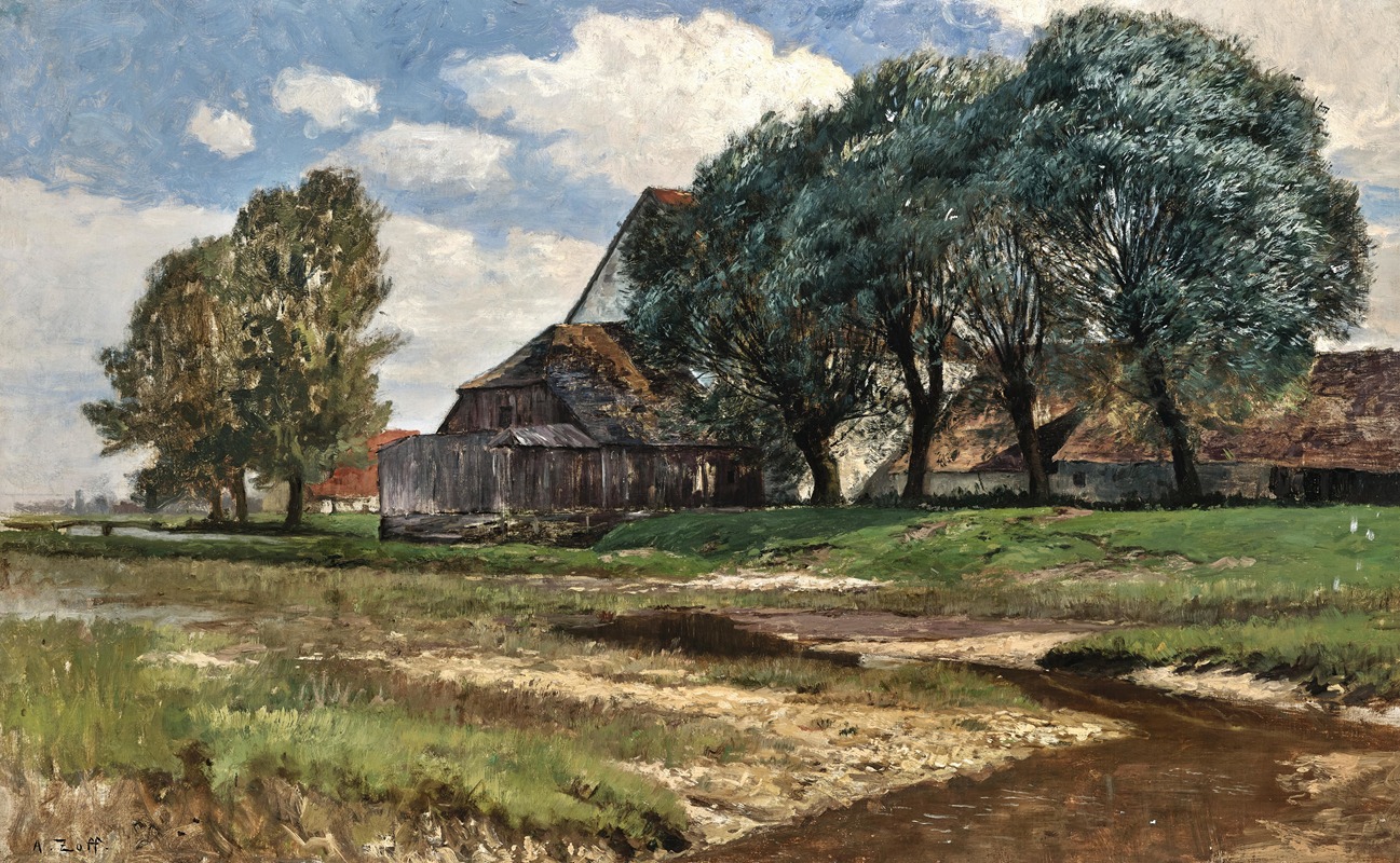 Alfred Zoff - A Farmhouse near Munich