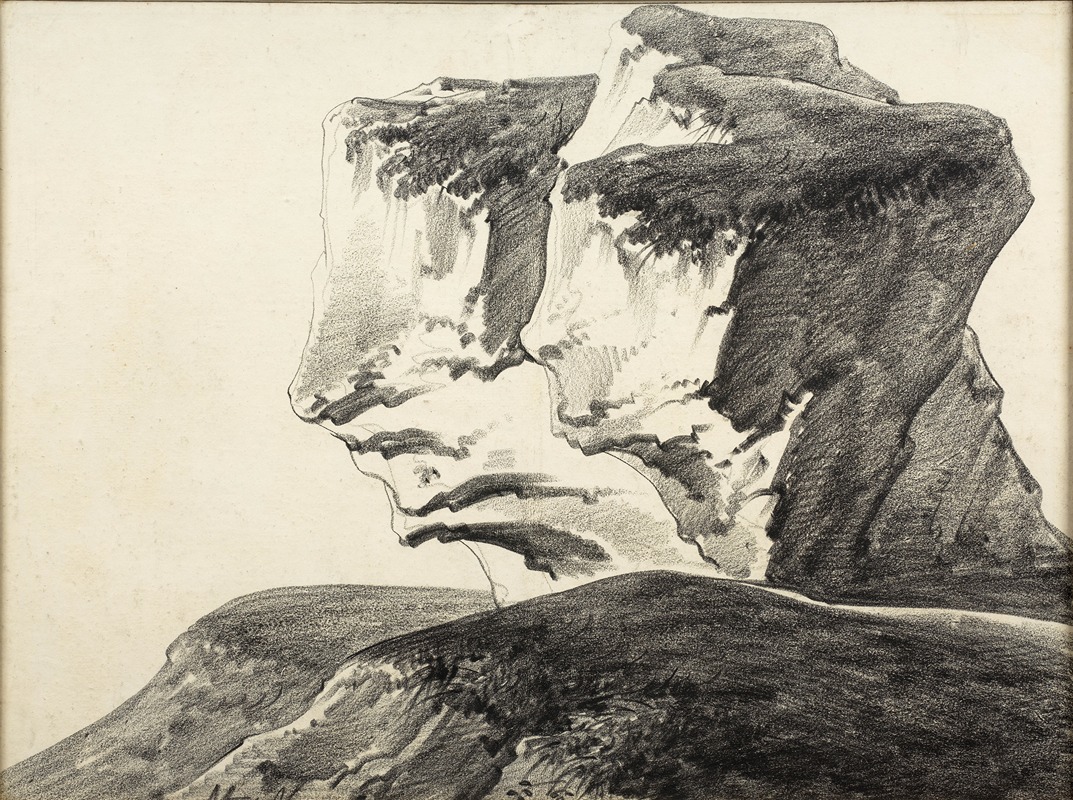 Alphonse-Nicolas-Michel Mandevare - Two rocks