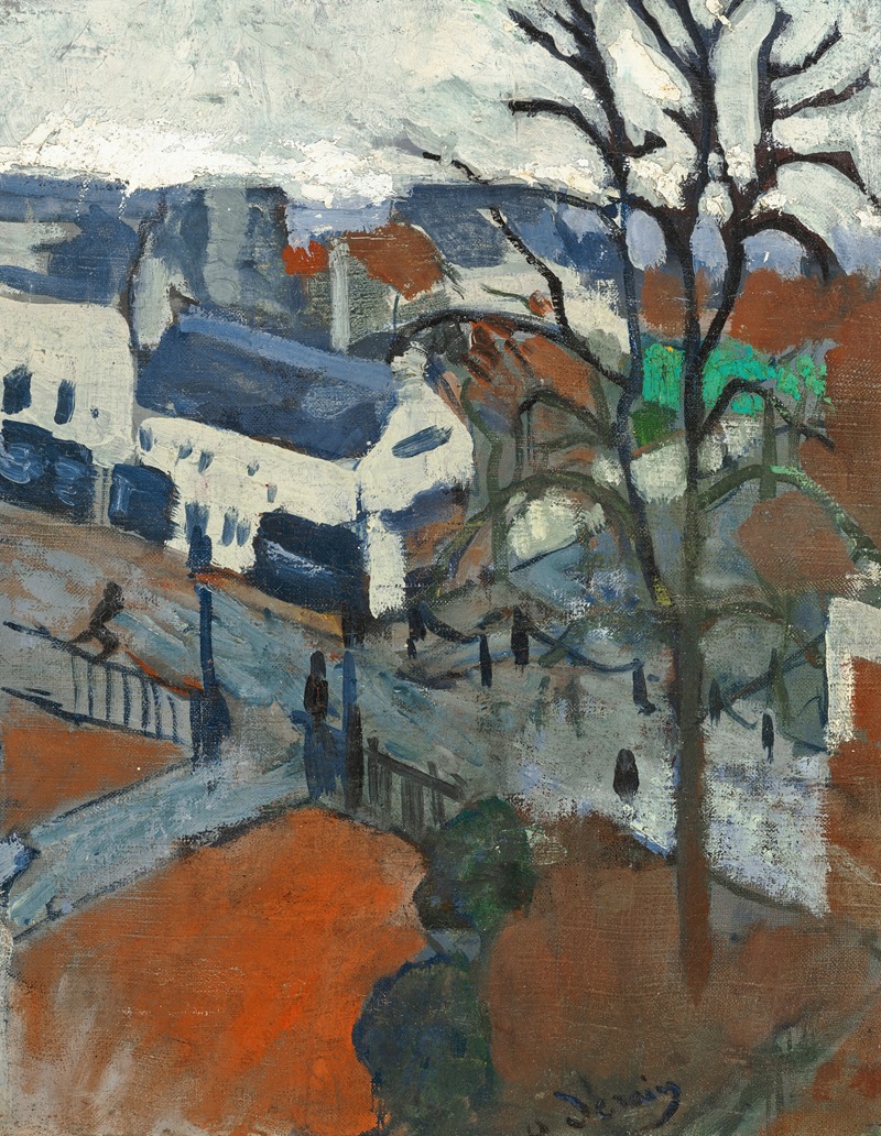 André Derain - Chatou sous la pluie