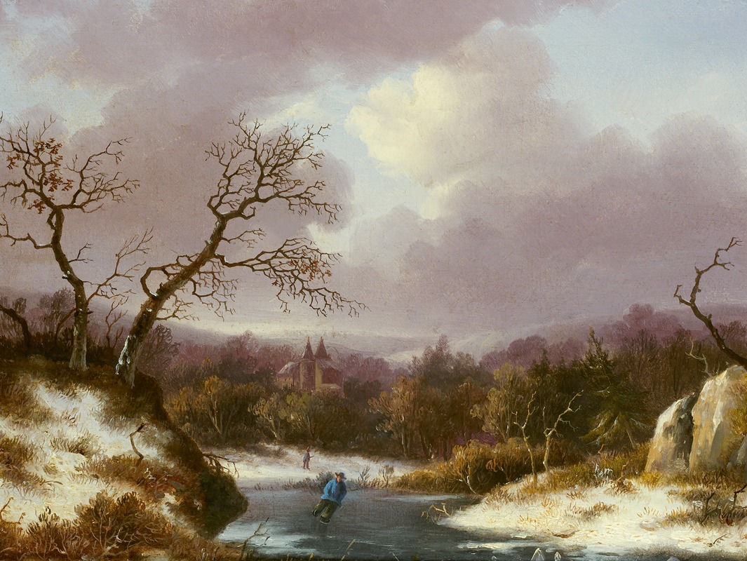 Andreas Schelfhout - Winterlandschap