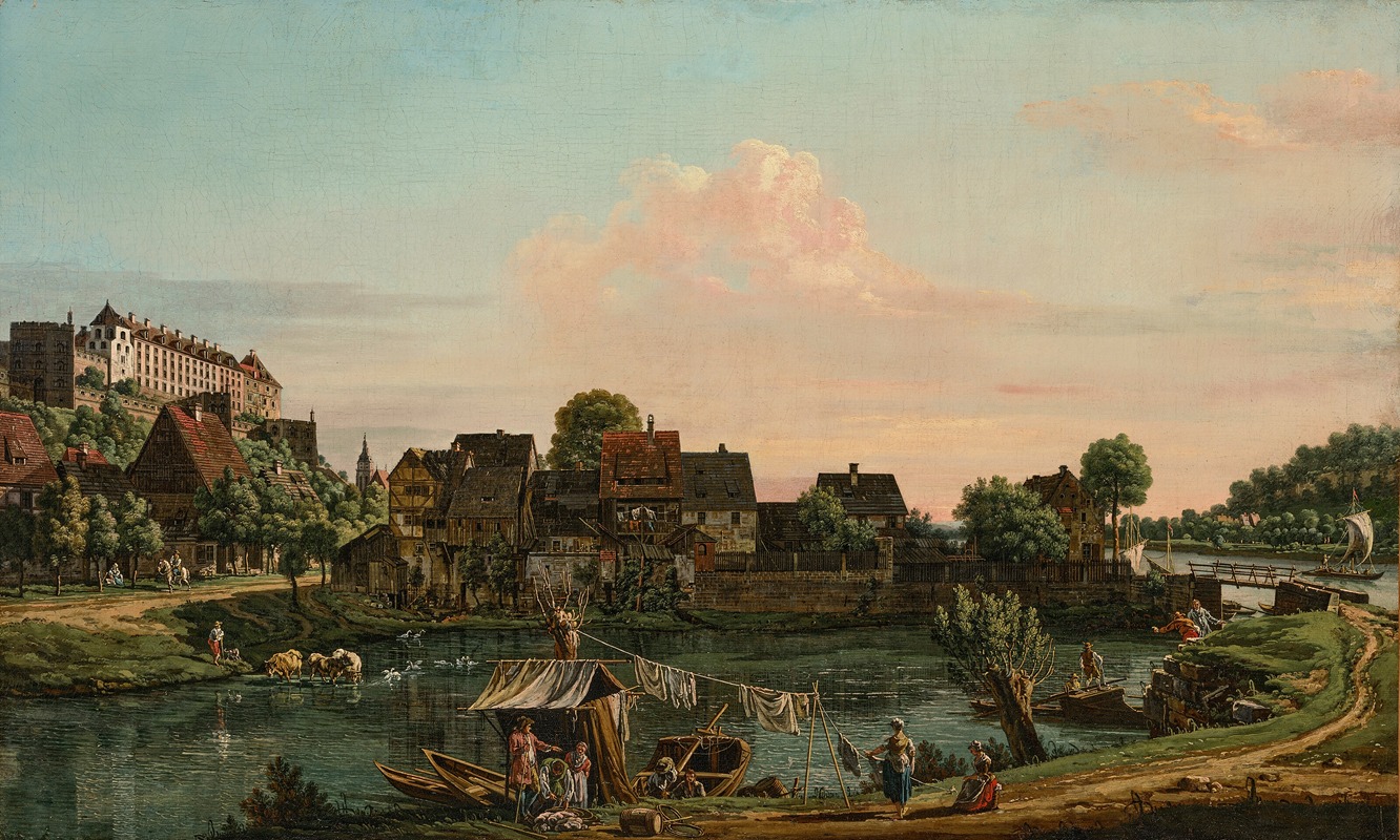 Bernardo Bellotto - The Fishermen’s Village at Pirna