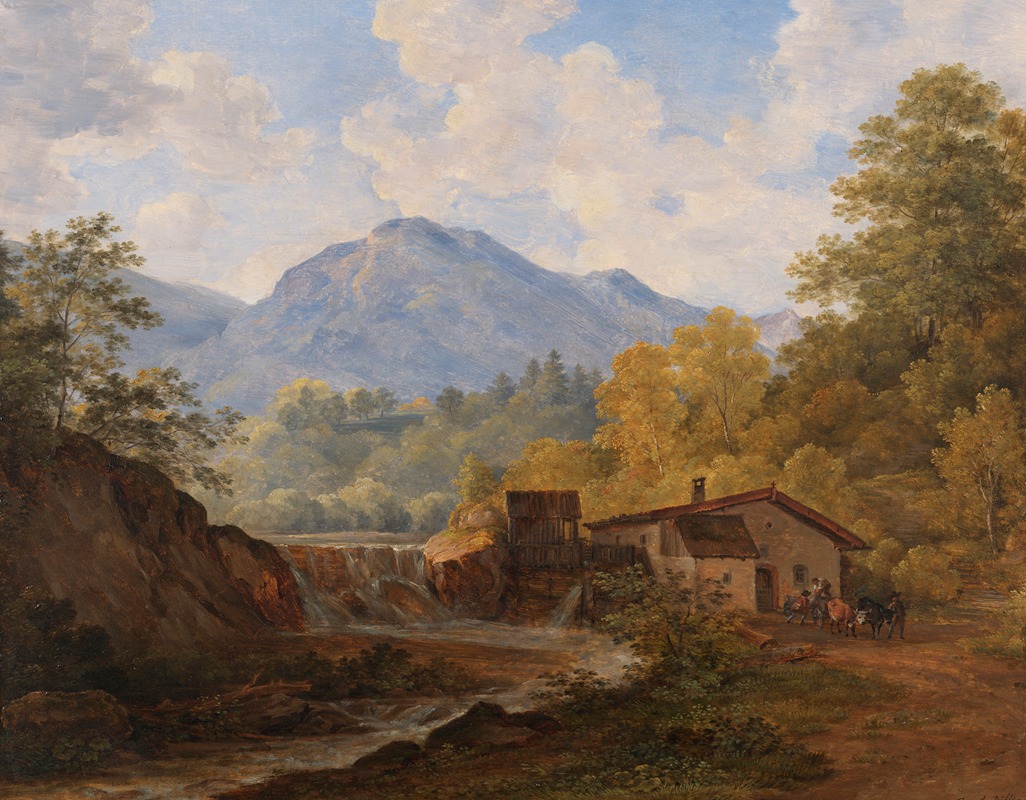 Cantius Dillis - Oberbayerisches Gebirgstal mit Mühle