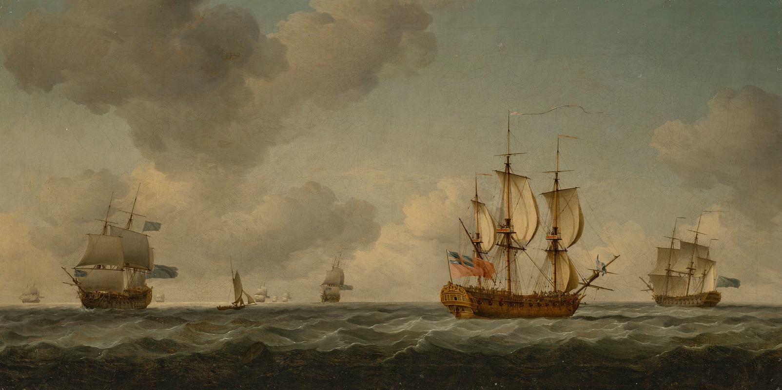 Charles Brooking - The Channel Fleet at Sea