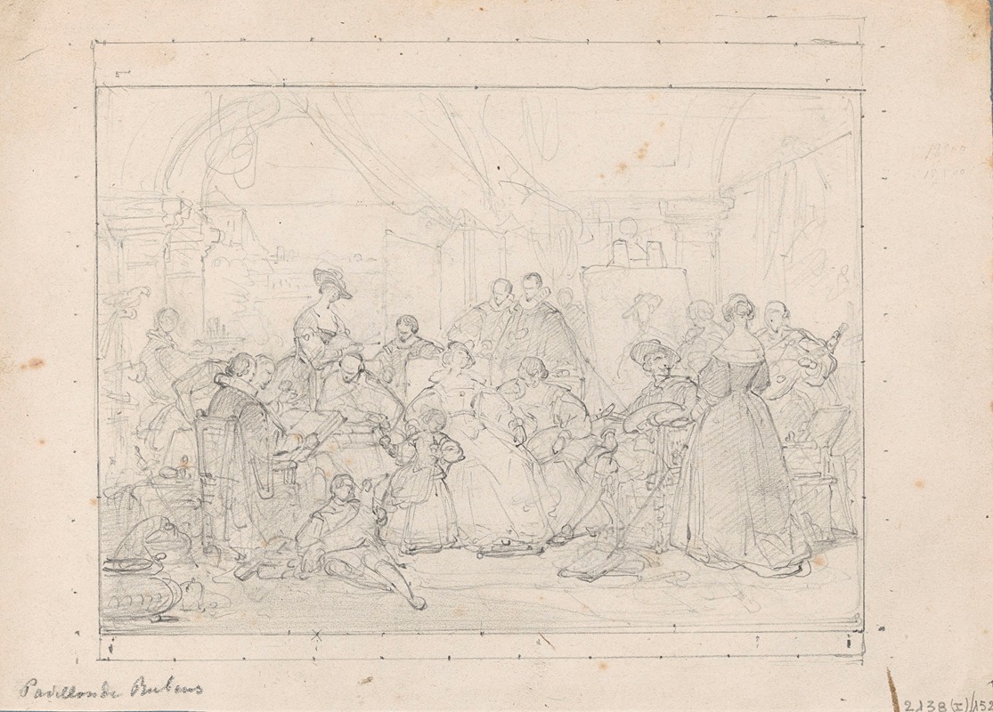 Nicaise De Keyser - The Pavilion of Peter Paul Rubens