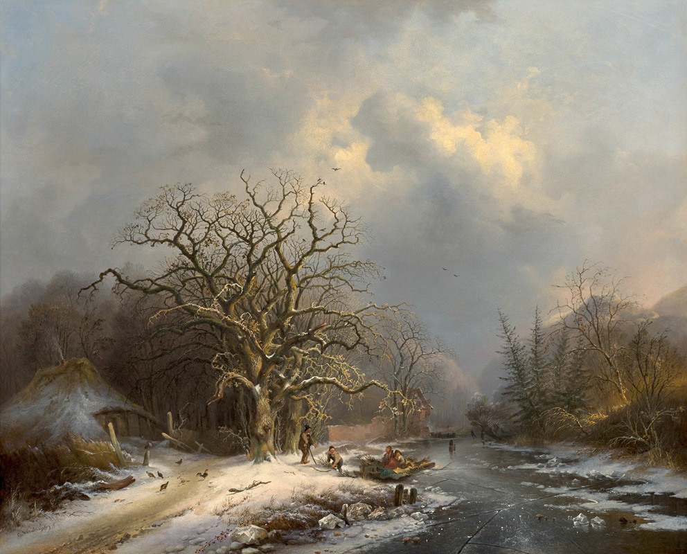 Charles Van Den Eycken - Les fagoteurs sur la glace