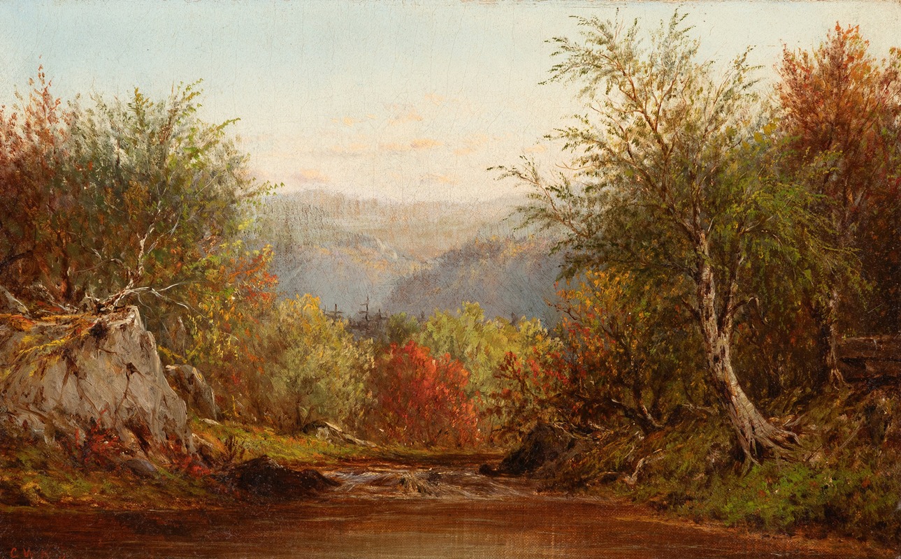 Charles W. Knapp - Autumn in the Catskills