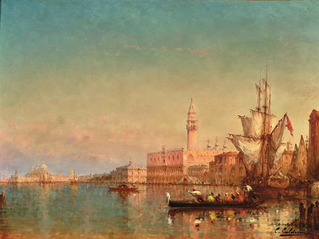 Charles Clement Calderon - Venice, the Grand Canal