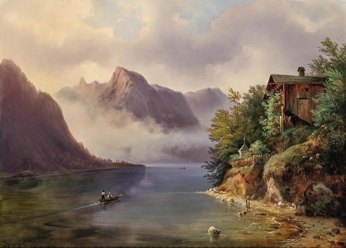 Edmund Mahlknecht - Scene at Lake Hallstatt