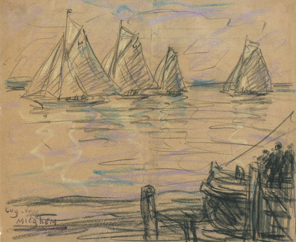 Eugeen Van Mieghem - Zeilschepen op de Schelde