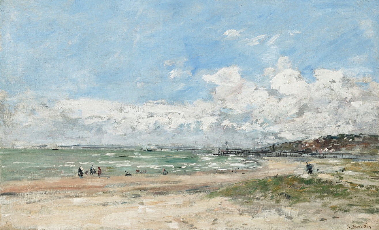 Eugène Boudin - Deauville, la plage