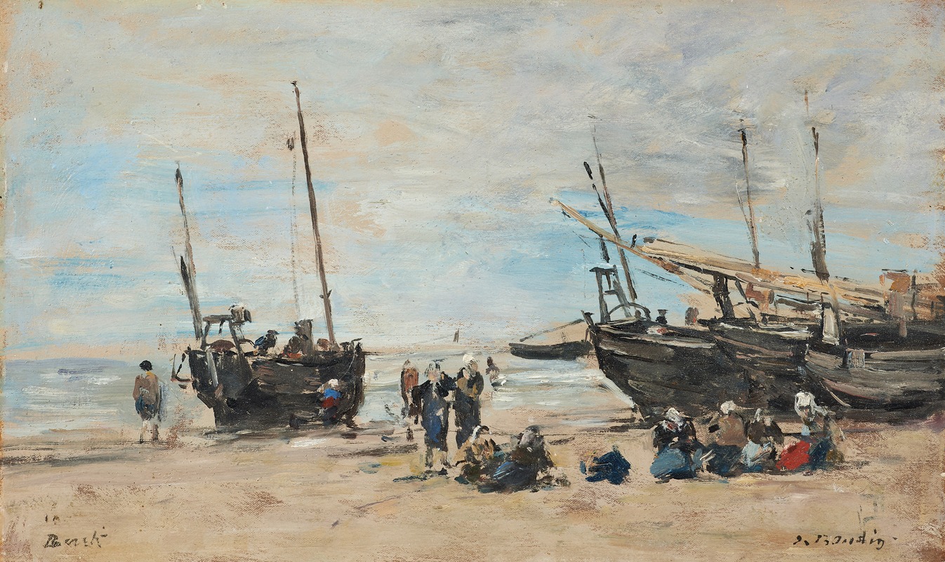 Eugène Boudin - La plage de Berck à marée basse