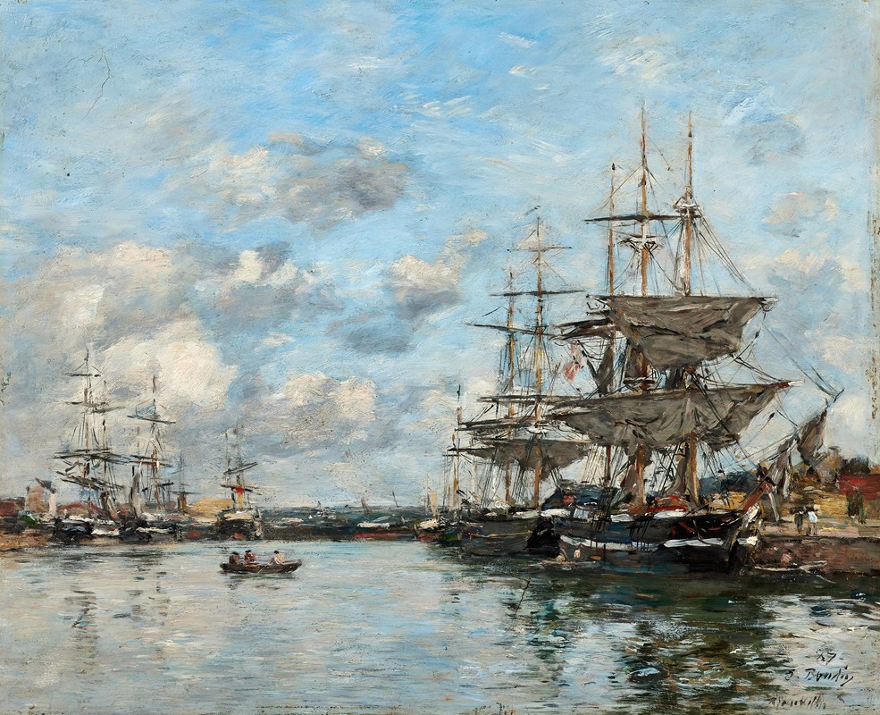 Eugène Boudin - Trouville, Le port