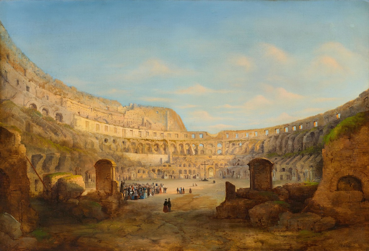 François Antoine Bossuet - Innenansicht des Kolosseums in Rom