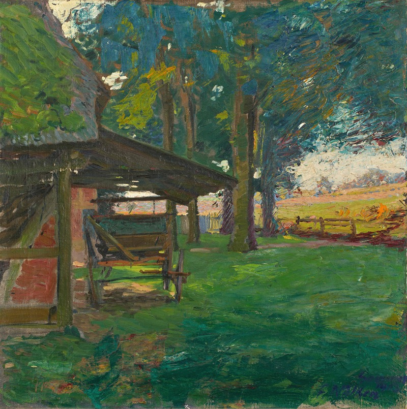 Franz Nölken - Gehöft bei Eddelsen