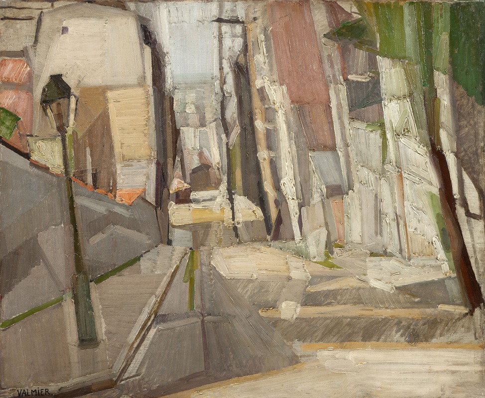 Georges Valmier - La rue au réverbère