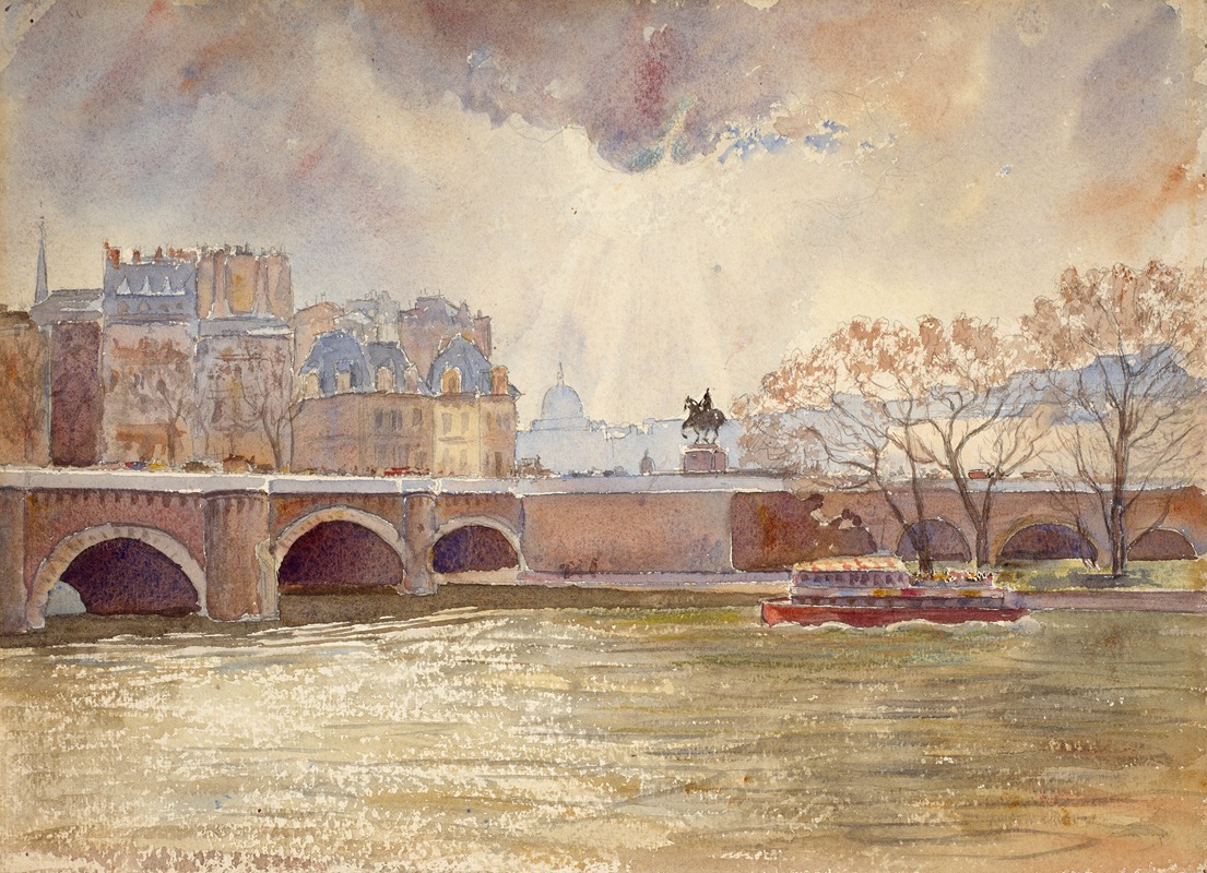 Guy De La Rochefoucauld - L’Île de la Cité avec le Pont-Neuf