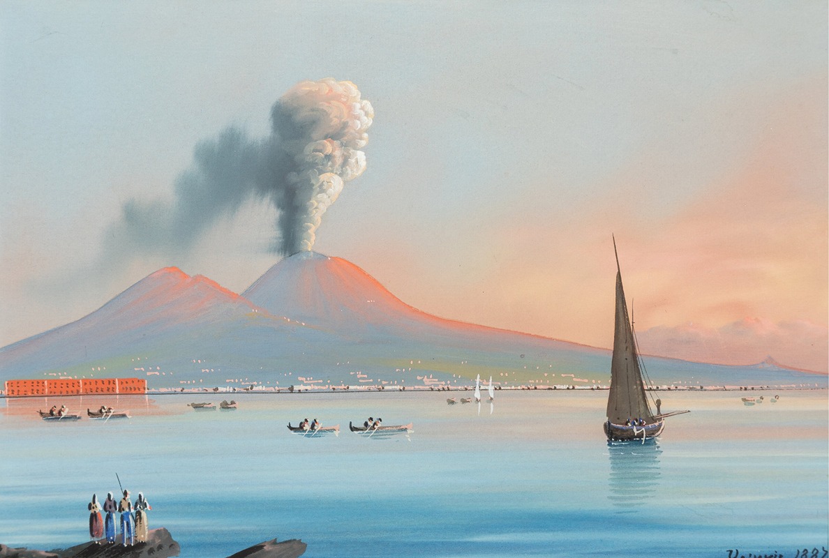 Italian School - Eruption of Mount Vesuvius