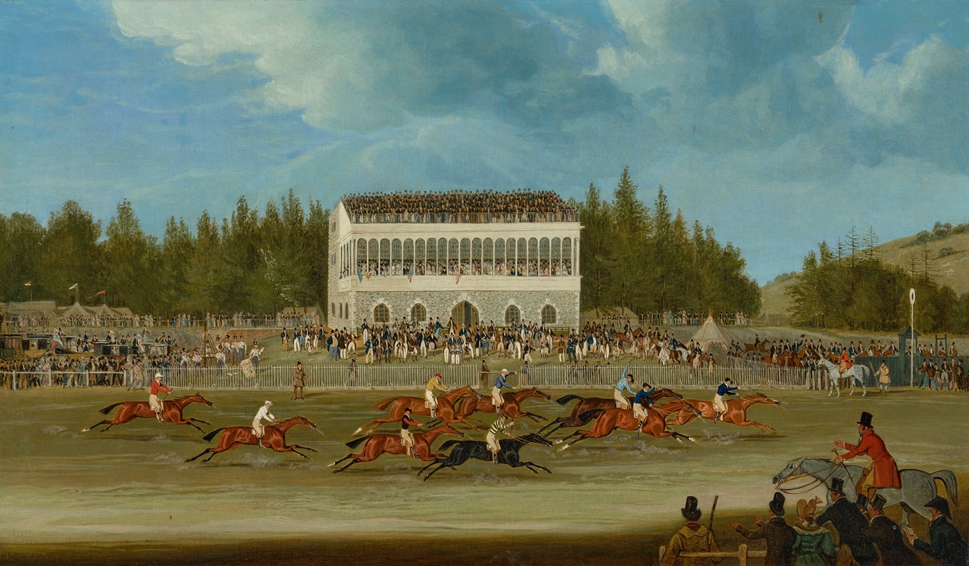 James Pollard - The Finish of the Goodwood Cup, 1833, with Mr Kent’s ‘Rubini’, F. Boyce up