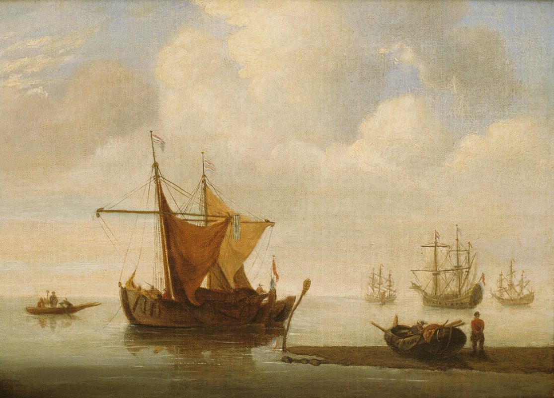 Jan Van Os - Schepen voor anker