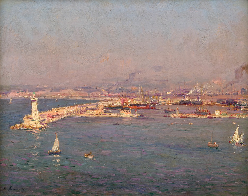 Jean-Baptiste Olive - Marseille ; entrée du port de la Joliette