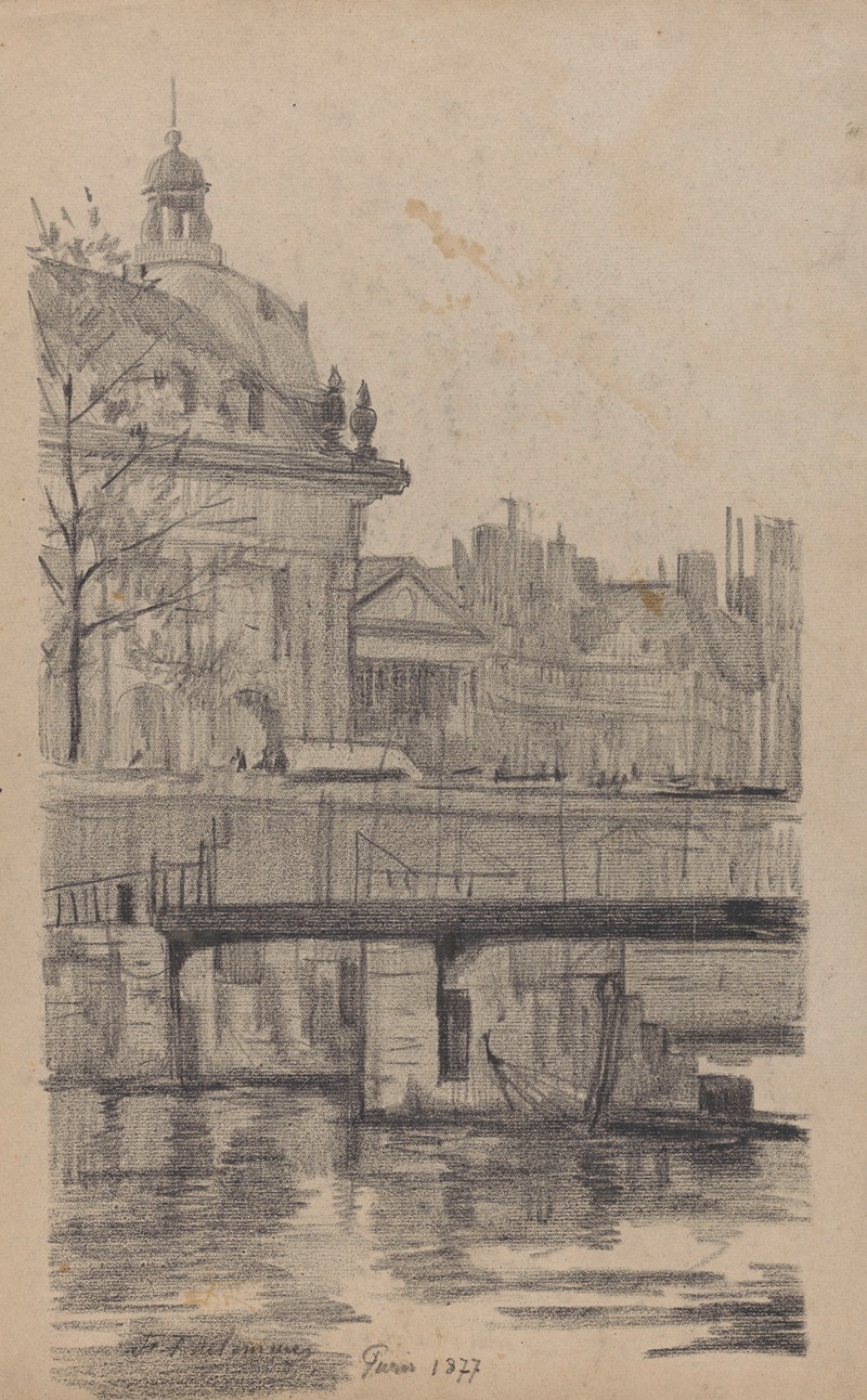 Jean-François Taelemans - Paris (vue de la Seine et du Collège des Quatre Nations (actuellement siège de l’Institut de France)