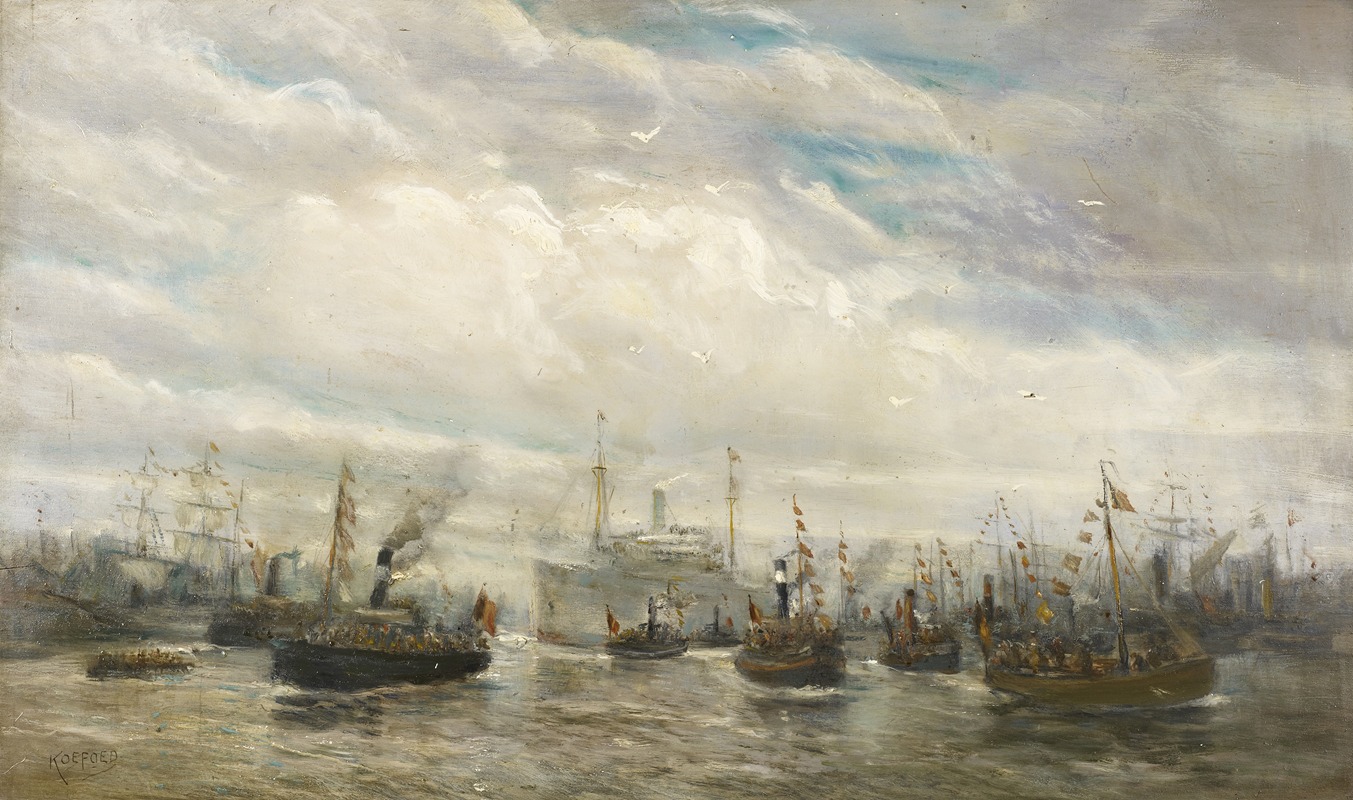 Jef Koefoed - Inhuldiging van de Kruisschanssluis met de ‘Albertville’