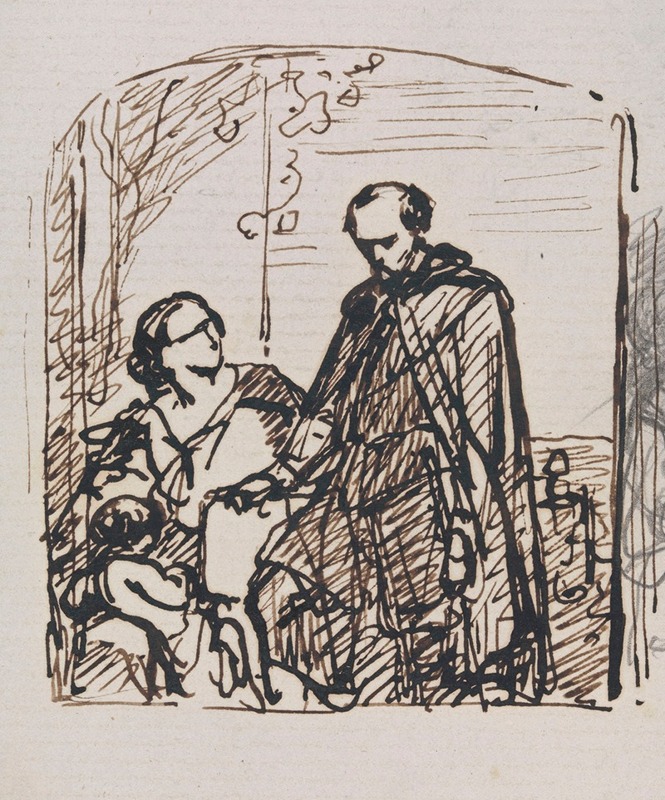 Nicaise De Keyser - Torquato Tasso, Dressed as a Sheperd, Visits his Sister Cornelia in Sorrento
