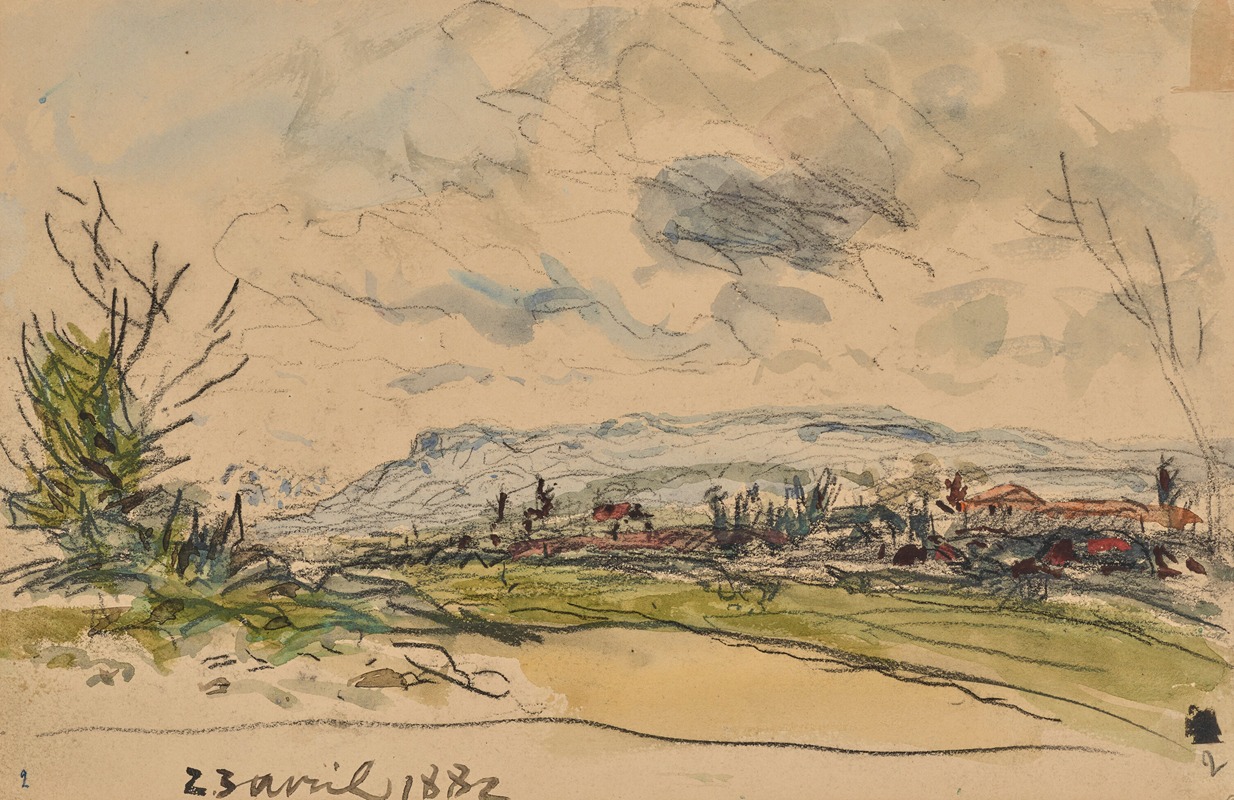 Johan Barthold Jongkind - Paysage du Dauphiné