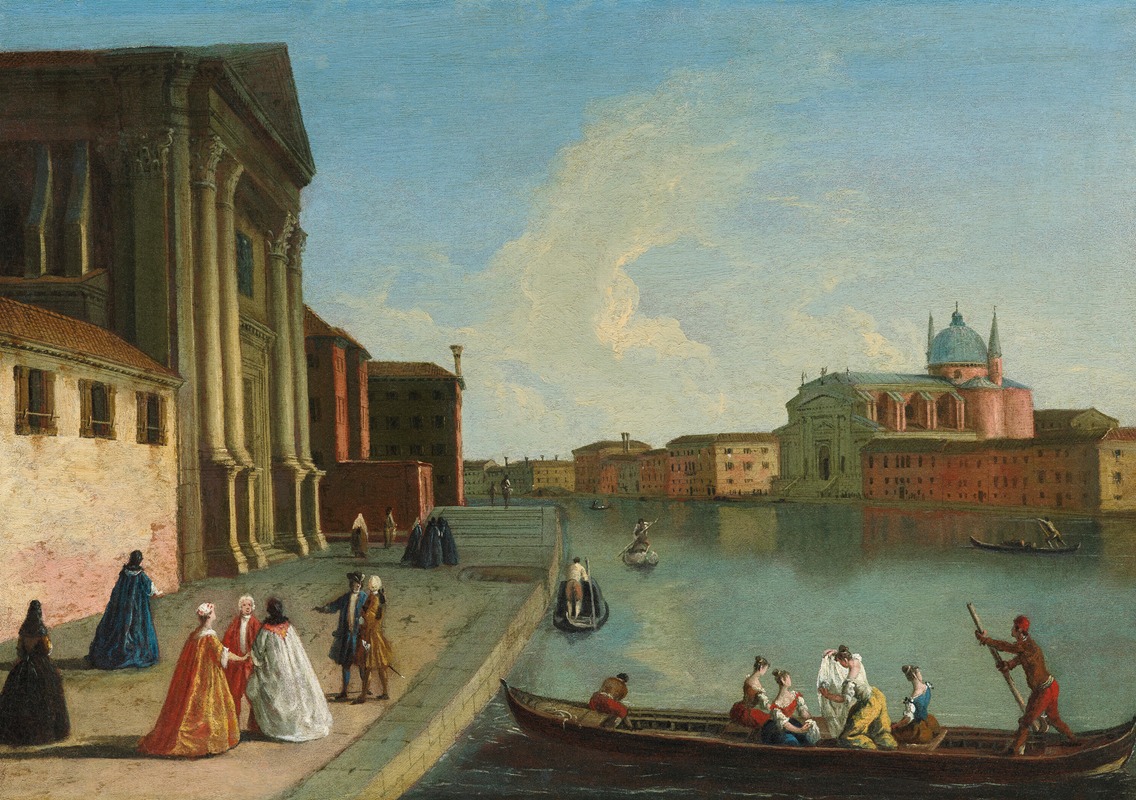 Johan Richter - Venice; View Of San Giorgio Maggiore From The Church Of The Holy Spirit