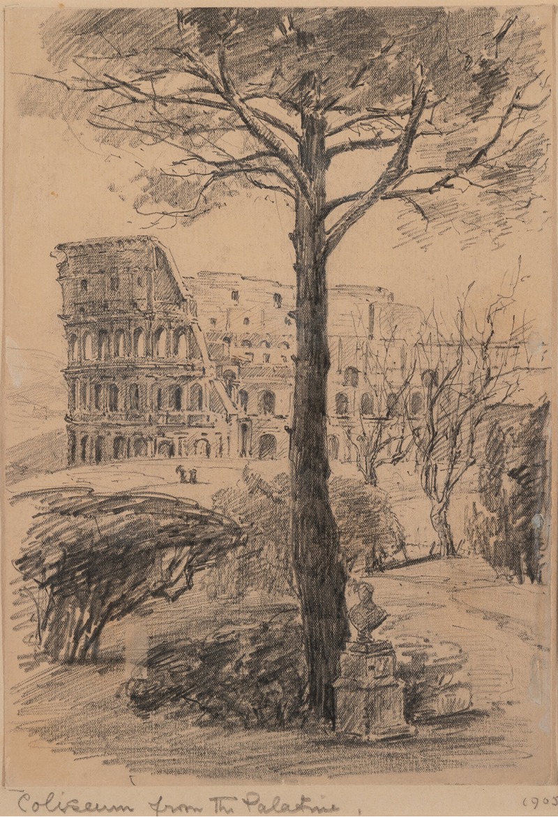 John Fulleylove - The Colosseum seen from the Palatine hill, Rome